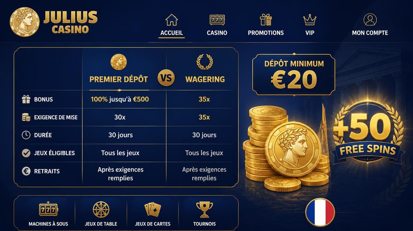 depôt minimum, bonus premier dépôt